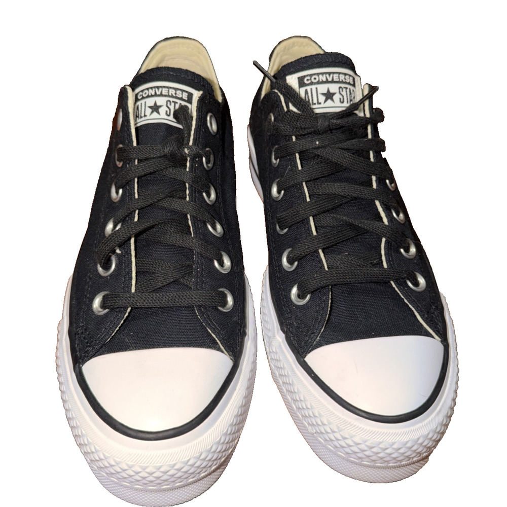 Converse Chuck Taylor All Star Lift Platform Black Low Tops Women 7.5 - Picture 2 of 8